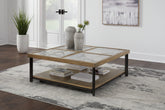 Bay Furniture Gallery - Ashley Furniture - Montia Coffee Table - Square Cocktail Table / Multi - T632-8